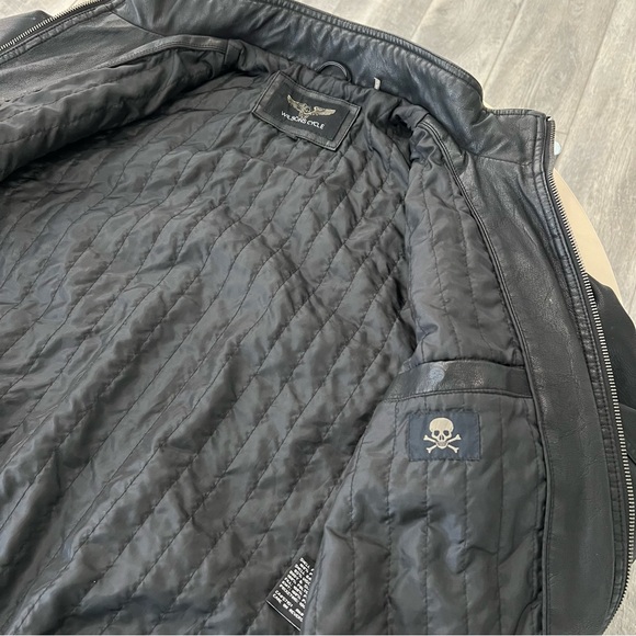 Wilsons Black Faux Leather BomberJacket. - Picture 8 of 15